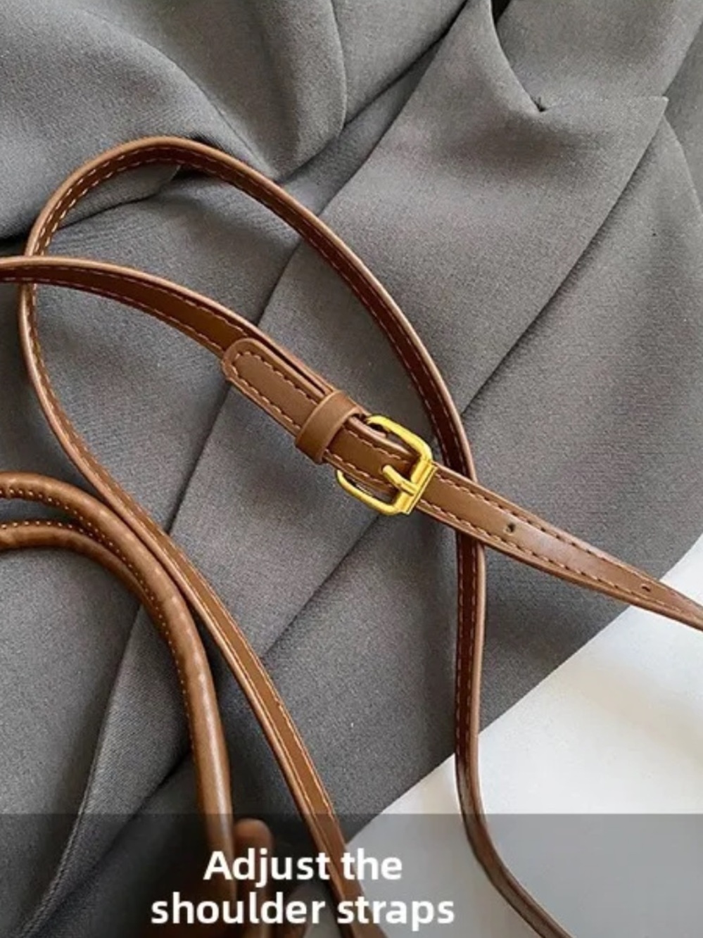 Designer Beige and Black Monogram Canvas Crossbody Bag - Picture 11 of 13